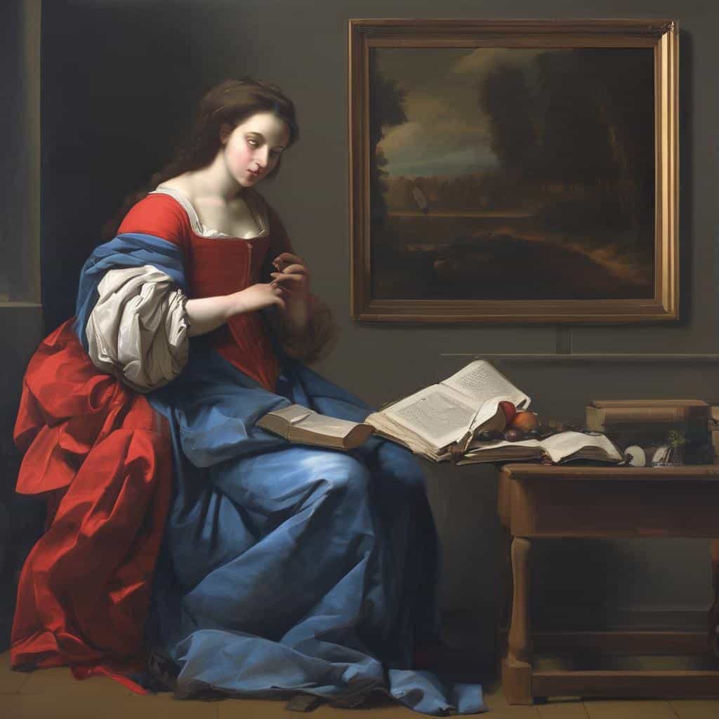 Λεπτομερής ψηφιακή αναπαράσταση μποέμικης τέχνης που δημιουργήθηκε κατά τη διάρκεια της καραντίνας, με έμφαση στη ζωγραφική, την τέχνη και την καλλιτεχνική έκφραση.